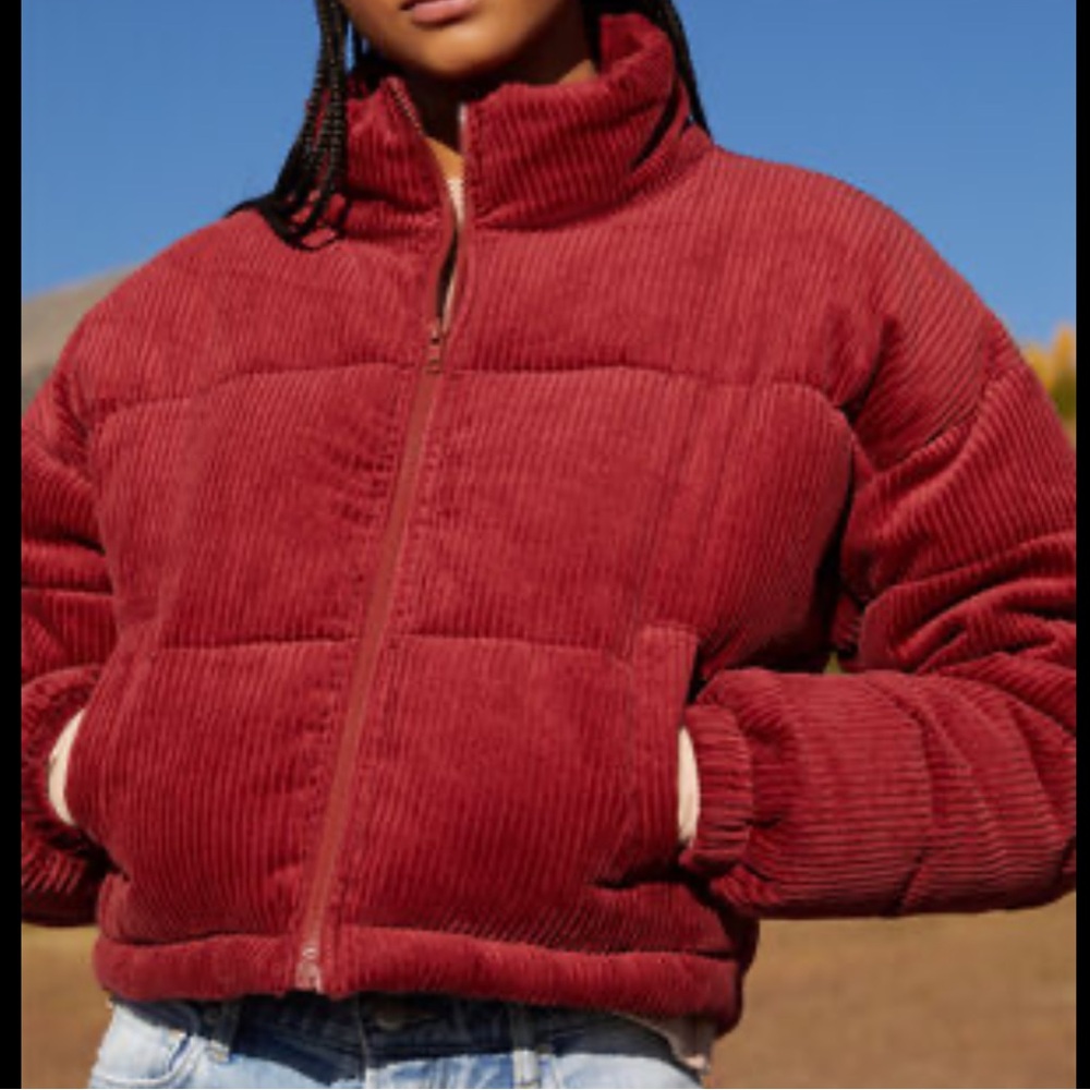 La hearts puffer jacket !